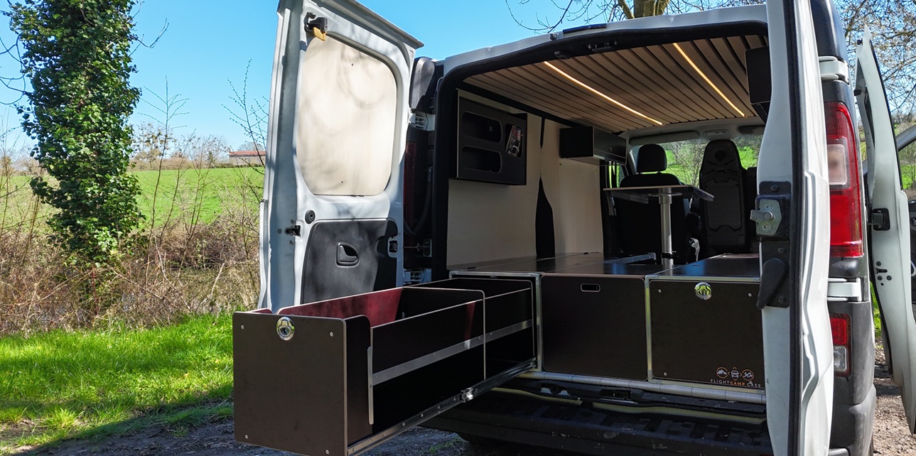 aménagement amovible vanlife Renault trafic 3