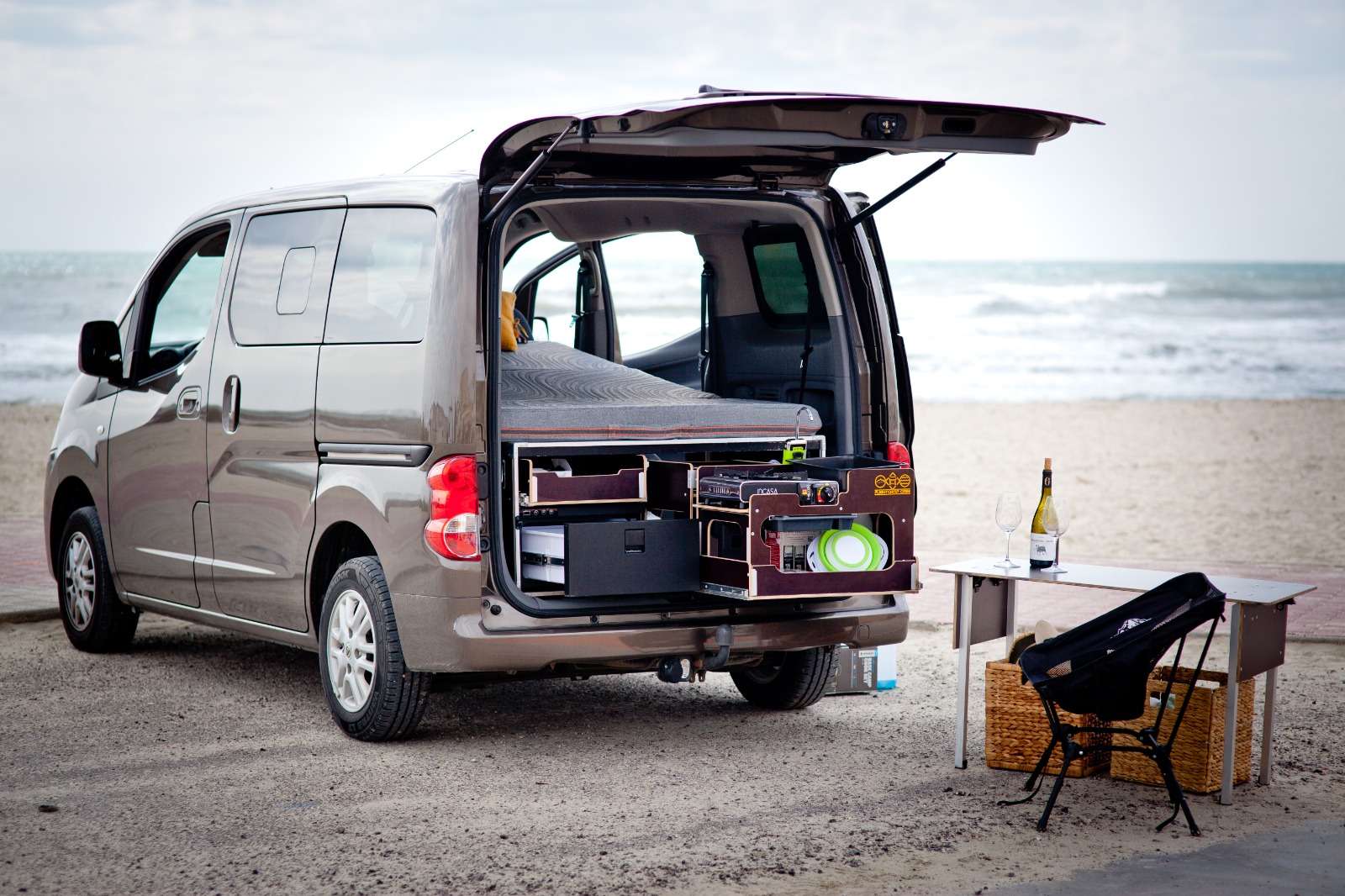 aménagement amovible roadtrip nissan NV200